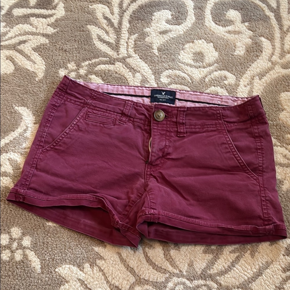 Women's Burgundy Shorts